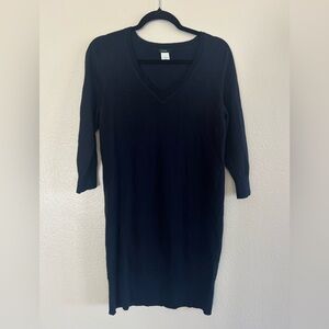 J. Crew 100% Wool Dark Blue Long Sleeve Dress